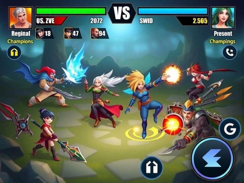 Mighty Mace Clash character lineup featuring regional champions